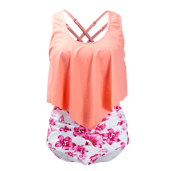 Peach Pink Summer Swimsuit